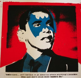 Illustration for article titled The Many Superhero Faces of Barack Obama